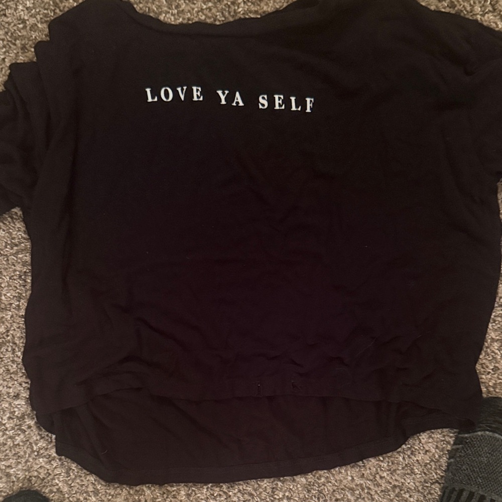 T.J.Maxx Black 'Love Ya Self' Tee